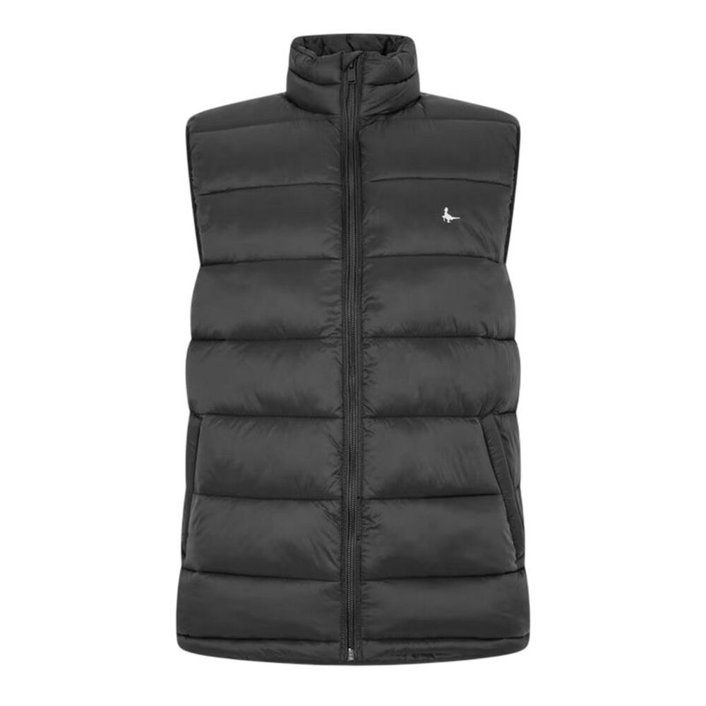 Jack Wills Mens Kershaw Lightweight Puffer Vest / Black